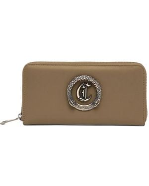 Just Cavalli Logo-Detail Zip-Fastening Wallet - Brown