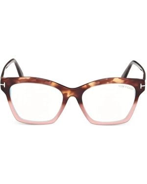 Tom Ford キャットアイ眼鏡フレーム - ブラウン