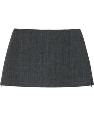 B+ AB Zip Mini Skirt - Black