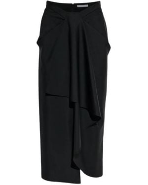 Givenchy Jupe Mi-Longue Drapée - Black