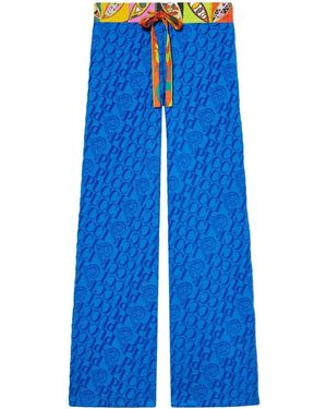 PUCCI Girandole-Print Track Pants - Blue
