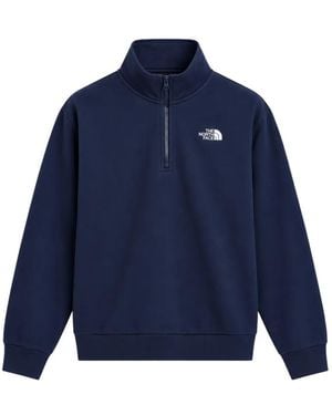 The North Face Evolution Simple Dome Regular Quarter Zip Sweatshirt - Blue