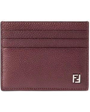 Fendi Ff Card Holder - Purple