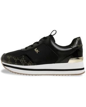MICHAEL Michael Kors Raina Logo-Print Sneakers - Black