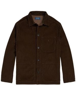 Polo Ralph Lauren Ribfluwelen Shirtjack - Bruin