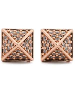 Eddie Borgo Mini Pyramid signet ring - Blanco