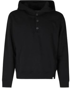Woc Button-Up Hoodie - Black