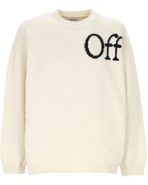 Off-White c/o Virgil Abloh Logo-detail Sweater - ホワイト