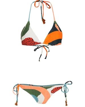 Lygia & Nanny Maya Bikini Met Striksluiting - Wit