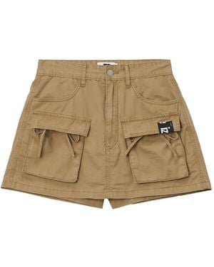 Izzue Pantalones Cortos Con Botones - Neutro