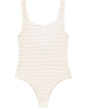 Alysi Body de macramé - Blanco