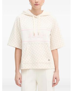 Joop! Cornflower Logo-Embroidered Monogram Hoodie - White