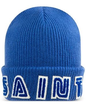SAINT Mxxxxxx Ribbed-Knit Beanie Hat - Blue