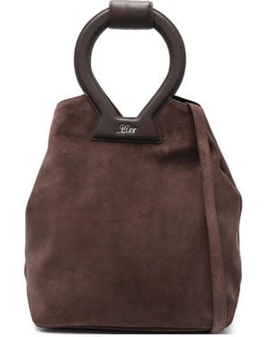 LUAR Borsa Tote Brooke Con Manico Rotondo - Marrone