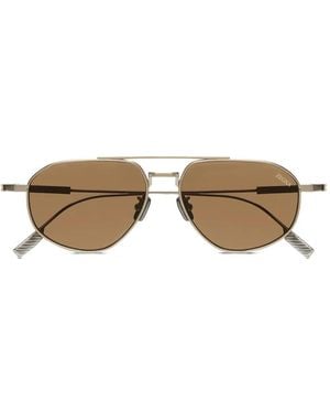 ZEGNA Pilot-Frame Sunglasses - Brown