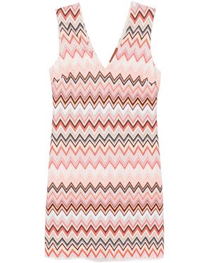 Missoni Zigzag Mini Dress - Red