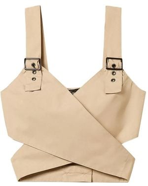 Twinset Recycled Poplin Top - Natural