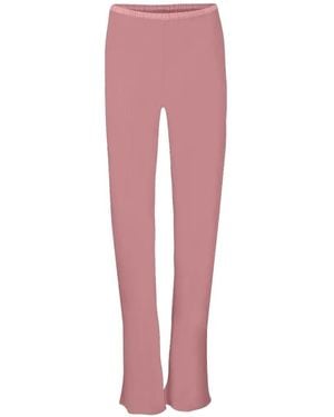 Peter Cohen Weite Hose Mit Diagonalschnitt - Pink