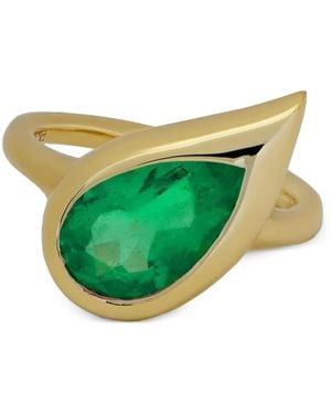 Jewels Aficionado Mika Ring Met Smaragd - Groen