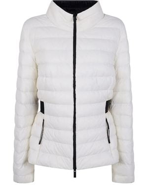 Moncler Quilted belted jacket - Blanco