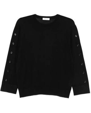 Kangra Geknöpfter Pullover - Schwarz