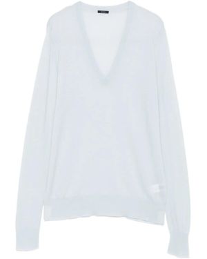 JOSEPH Kaschmirpullover mit V-Ausschnitt - Weiß