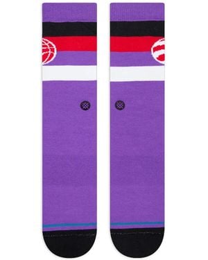 Stance X Nba Toronto Raptors Ribbed Socks - Purple