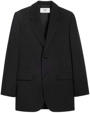 Ami Paris Blazer Con Botones - Negro