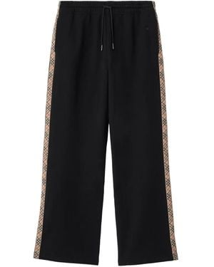Burberry Pantalon De Jogging Carreaux - Black