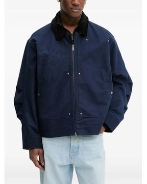 adidas Embroidered Appliqué Jacket - Blue