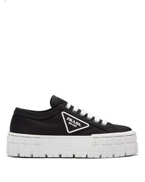 Prada Double Wheel Low-top Trainers - Black