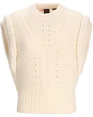 BOSS Jersey Fastina de punto de ochos - Neutro