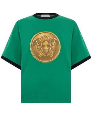 Versace Medusa-Print T-Shirt - Green