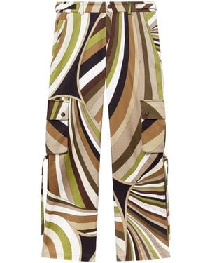 PUCCI Cargohose Mit Iride-Print - Weiß