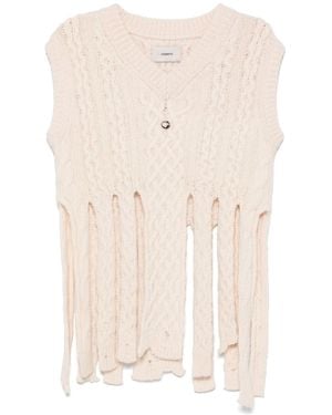 Coperni Shredded Vest - Natural