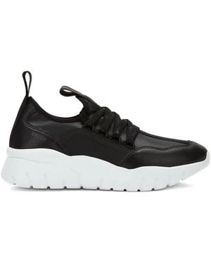 Bally Lace-Up Leather Trainers - Black