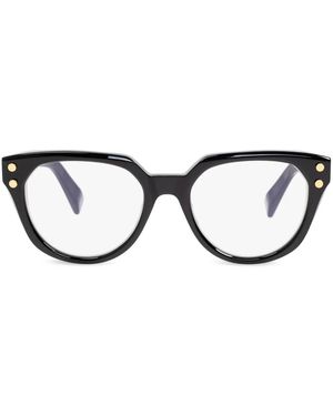 Balmain キャットアイ眼鏡フレーム - ブラウン