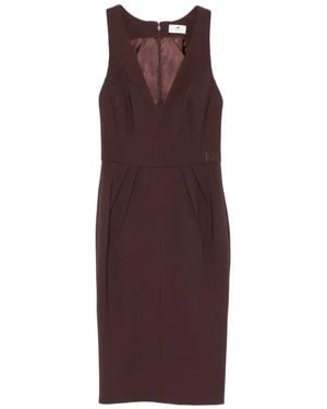 Elisabetta Franchi Midi Evening Dress - Purple