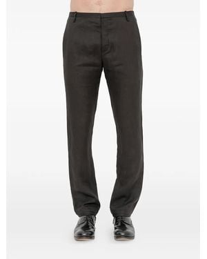 Label Under Construction Pantalon Xy Axis En Lin - Noir