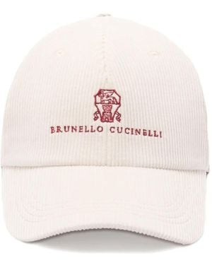 Brunello Cucinelli Gorra con logo bordado - Rosa