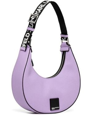 Karl Lagerfeld Schultertasche mit Reißverschluss - Lila