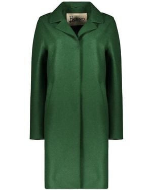 Herno Notch-Lapel Single-Breasted Coat - Green