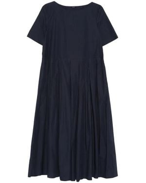 Apuntob Midikleid Mit Falten - Blau