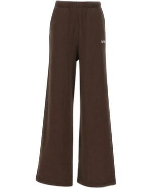 ROTATE BIRGER CHRISTENSEN Elasticated Logo Trousers - Brown