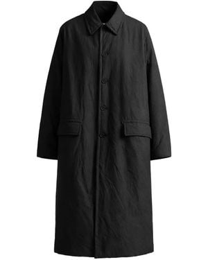 Casey Casey Milu Button Flap-Pocket Coat - Black