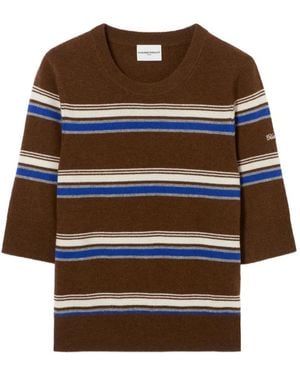 Claudie Pierlot Striped Round Neck Jumper - Multicolour