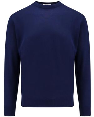 Bramani Cashmere Wool Crew-Neck Jumper - Blue
