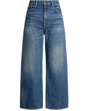 Polo Ralph Lauren Wide-Leg Cotton Jeans - Blue