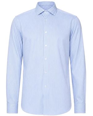 Corneliani Gestreiftes Hemd - Blau