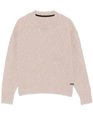 Rrd Diamond-Knit Jumper - Natural